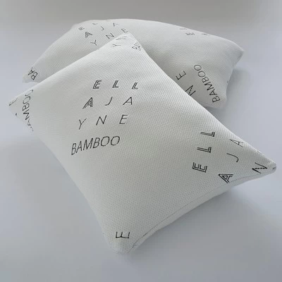 Ella Jayne Shredded Bamboo Memory Foam Pillow, Adjustable Density, With Extra Fill And Carry Pouch, Set Of 2 - Standard/Queen - Image 2