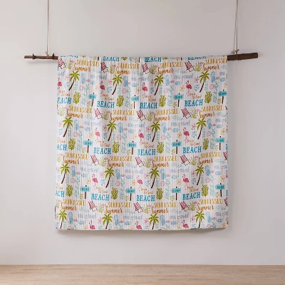 Beach Days Quilt Set White/Green/Blue - Homthreads - Image 3