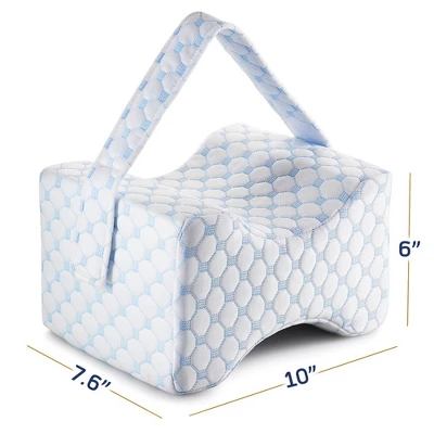 Nestl Memory Foam Knee Pillow With Cooling Cover For Leg Support