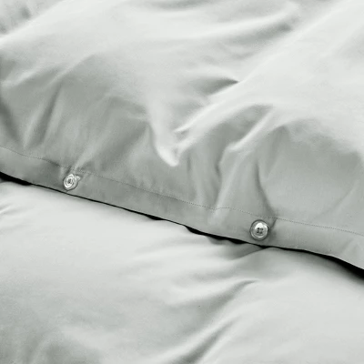 Duvet Cover Set 400 Thread Count 100% Cotton Sateen - Button Closure, Corner Ties By California Design Den - Image 2