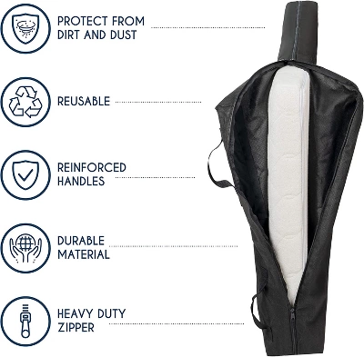 Movable Queen Mattress Bag With Extra Strong Zipper - Black - Image 3