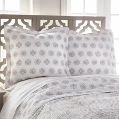 Cosima Medallion Quilted Euro Sham - 2pk - Villa Lugano By Levtex Home