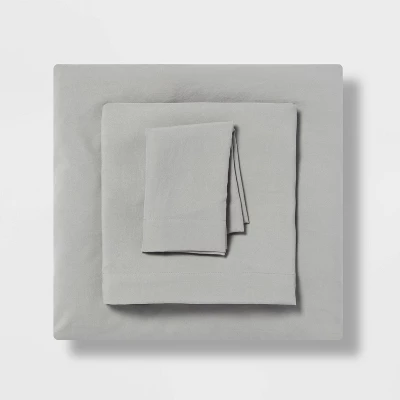 Twin/Twin XL Garment Washed Microfiber Solid Sheet Set - Room Essentials⢠- Image 5