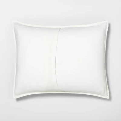 Textured Stripe Pillow Sham Dark Gray/Cream - Hearth & Hand With Magnolia - Image 2