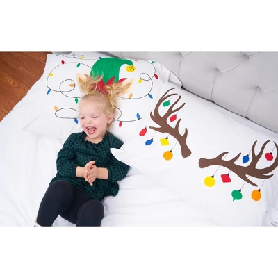 C&F Home 20" X 30" Reindeer Ornament Christmas Holiday Pillowcase - Image 5