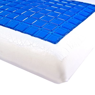 Hastings Home Comfort Gel Memory Foam Pillow With Cover - Image 2