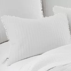 Pom Pom White Standard Sham - Levtex Home