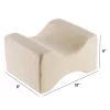 Fleming Supply Contoured Memory Foam Leg Pillow - 10" X 8", White