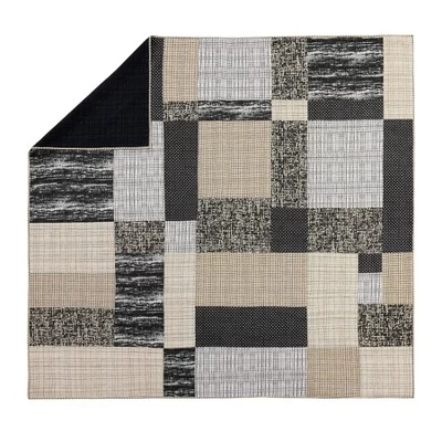 Tate Quilt & Sham Set Black/Gray/Cream - Ayesha Curry - Image 6