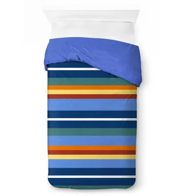 Saturday Park Vintage Stripe 100% Organic Cotton Duvet Cover & Sham Set - Image 3