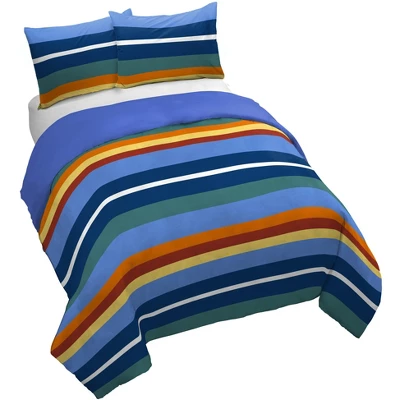 Saturday Park Vintage Stripe 100% Organic Cotton Duvet Cover & Sham Set - Image 9