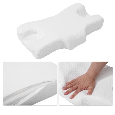 Unique Bargains Air Cotton Neck And Shoulder Pain Ease Home Sleeping Bed Memory Foam Pillow White 1 Pc - Image 2