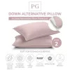 Soft Density Side/Back Sleeper, Down Alternative Pillow With MicronOne Technology, And Removable Pillow Protector - 2 Pack