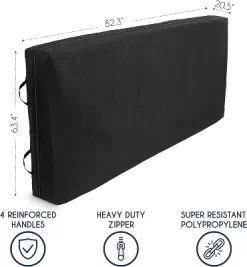 Movable Queen Mattress Bag With Extra Strong Zipper - Black