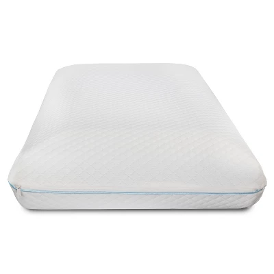 Merrick Lane Queen Size Ventilated Memory Foam Bed Pillow - Cool Gel Infused Memory Foam Pillow For Sleeping - Image 11