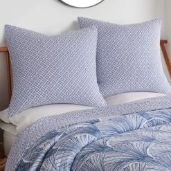 Wexford Blue Euro Sham Set - Two Euro Shams - Levtex Home