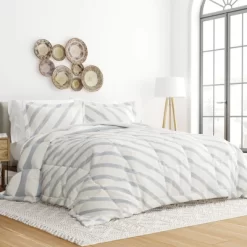 Geometric Modern Reversible Soft Comforter Sets, Down Alternative, Easy Care - Becky Cameron