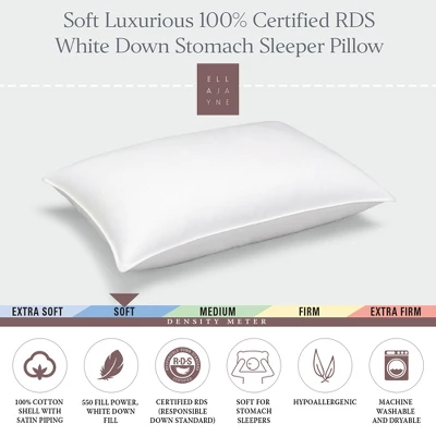 Ella Jayne White Down 100% Certified RDS Pillow