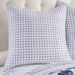 Riella Navy Euro Sham Set - Two Euro Shams - Levtex Home
