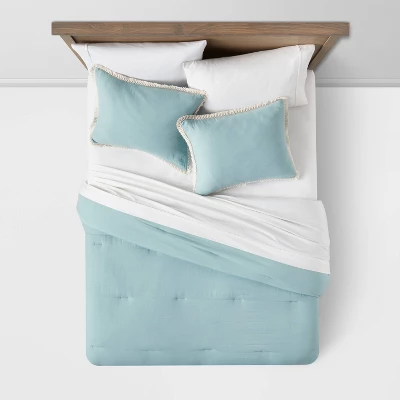 Cotton Tassel Border Comforter & Sham Set - Threshold™ - Image 2