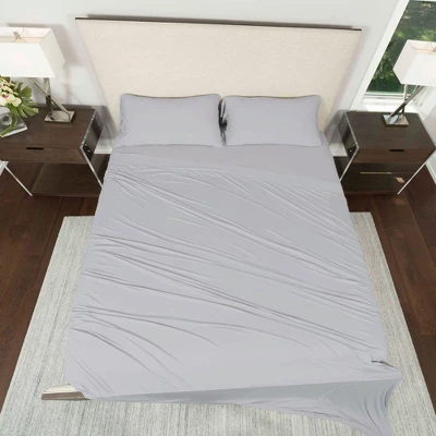 SHEEX Polar Max Moisture Wicking Wrinkle Free Soft Sheet Set With Fitted Sheet, Flat Sheet, And 2 Pillowcases - Image 2