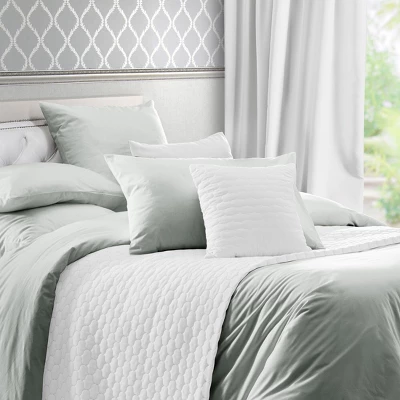 Duvet Cover Set 400 Thread Count 100% Cotton Sateen - Button Closure, Corner Ties By California Design Den - Image 4