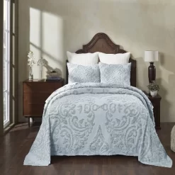 Better Trends Rylee Collection 100% Cotton Tufted Bedspread & Sham Set