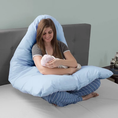 Cotton U-Shaped Body Pillow Cover - Yorkshire Home - Image 3