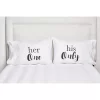 C&F Home Her One His Only Pillowcase Set