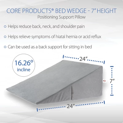 Adjustable Bed Wedge Foam Incline Cushion For Acid Reflux, Gray - Image 4