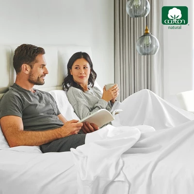 Luxury Fitted Sheet Only, 600 Thread Count - 100% Cotton Sateen, Deep Pocket, Soft, Cool & Durable By California Design Den - Image 4