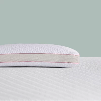 Reversible Support Gel Memory Foam Bed Pillow With Antimicrobial Cover - Nüe By Novaform