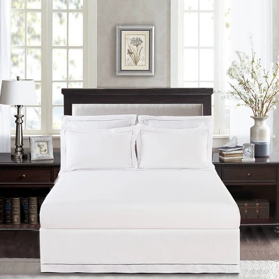 Standard 2pk Hemstitch Pillow Sham White - Luxury Hotel - Image 2