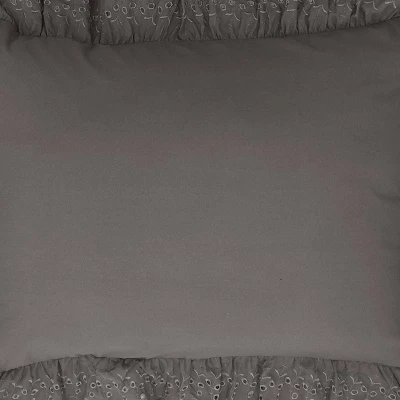 2pk Ruffled Eyelet Pillow Shams - Fresh Idea - Image 2