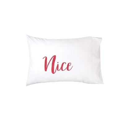 C&F Home 20" X 30" Naughty And Nice Christmas Holiday Pillowcase Set - Image 3