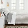 Stripe Microfiber Reversible Comforter & Sheet Set Gray - Room Essentials™