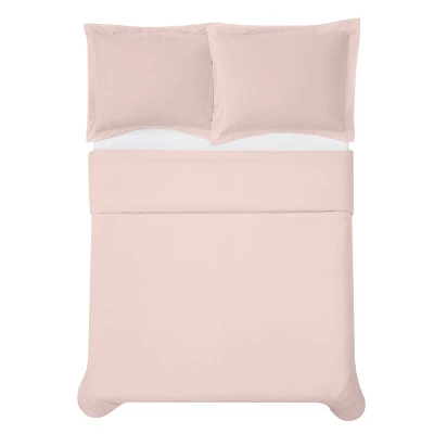 Solid Percale Duvet Cover Set - Cannon - Image 4