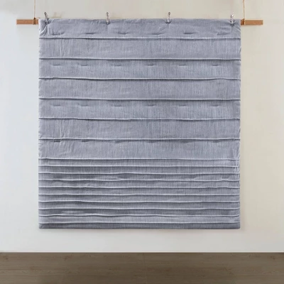 Beautyrest Maddox Striated Cationic Dyed Oversized Comforter Set With Pleats - Image 6