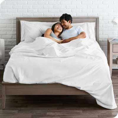 Hydro-Brushed Microfiber Flat Top Sheet By Bare Home - Image 6