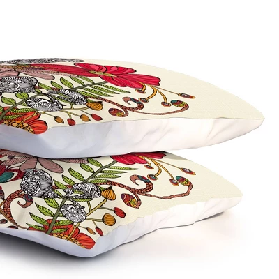 Valentina Ramos Harmonia Floral Pillow Sham (Standard) Red 1 Pc - Deny Designs - Image 3
