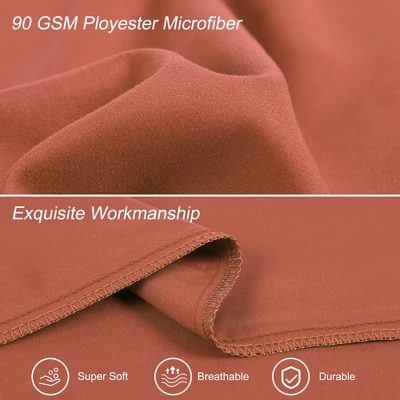 1 Pc 20"x48" Body 1800 Series Soft Brushed Microfiber Pillowcase Orange - PiccoCasa - Image 2