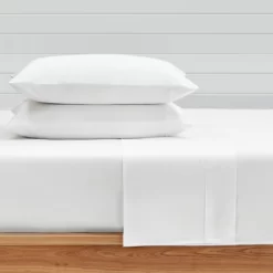 White Sateen Full 4pc Sheet Set - Levtex Home
