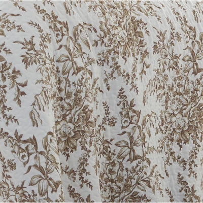 Bedford Reversible Quilt Set Mocha - Laura Ashley - Image 5