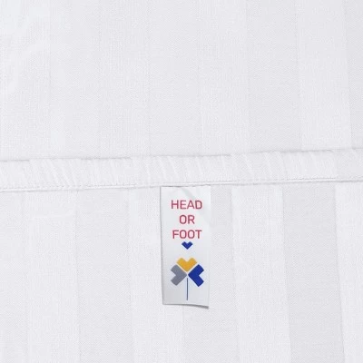 Fitted Sheet Only, Striped 500 Thread Count 100% Cotton Sateen, Deep Pocket By California Design Den - Image 3