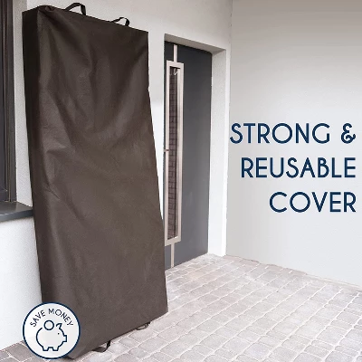 Movable Queen Mattress Bag With Extra Strong Zipper - Black - Image 2