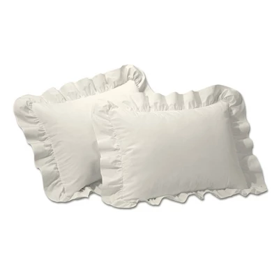 2pk Standard Ruffled Pillow Sham - Fresh Ideas