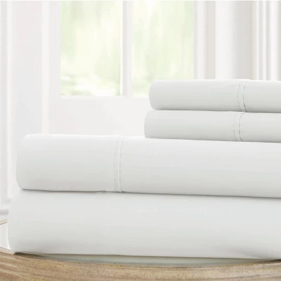 Modern Threads 1800 Series 100 GSM Solid Microfiber 3 Piece Sheet Set. - Image 3