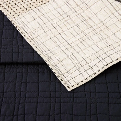 Tate Quilt & Sham Set Black/Gray/Cream - Ayesha Curry - Image 5