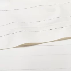 Cotton Percale Thin Stripe Sheet Set Sour Cream/Railroad Gray - Hearth & Handâ„¢ With Magnolia