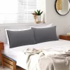 PiccoCasa 2Pcs Brushed Pillowcases Washed Microfiber Envelope Closure